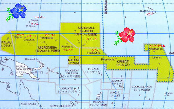 ミクロネシア地図