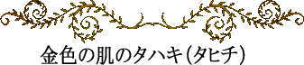 ポリネシアの神話と伝説~金色の肌のタハキ